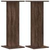 vidaXL Speaker Stands 2 pcs Brown Oak 30x30x80 cm Engineered Wood