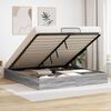 vidaXL Ottoman Bed Frame Grey Sonoma 203 x 180 x 25 cm Engineered Wood