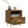 vidaXL Bedside Cabinet Smoked Oak 40x35x47 cm
