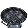 vidaXL Portable XXL Charcoal Kettle BBQ Grill with Wheels 44 cm
