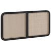 vidaXL Headboard with Headboard Black 120 x 55 x 3 cm Rattan