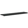 vidaXL Window Sill Black with Wood Grain 80 x 30 x 4.5 cm PVC