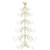 vidaXL Metal Christmas Tree Gold 150 cm Powder-coated Steel