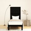 vidaXL Wall Headboard Black 82.5x3x110 cm Solid Wood Pine