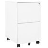 vidaXL Mobile File Cabinet White 39x45x67 cm Steel