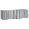 vidaXL Wall-Mounted TV Cabinet Grey Sonoma 98 x 31 x 30 cm