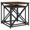vidaXL Nesting Coffee Tables 2 pcs Brown Oak Engineered Wood