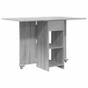 vidaXL Dinning Table 115 x 70 x 75 cm Engineered Wood Grey Sonoma