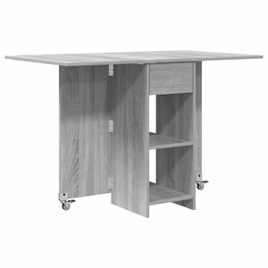 vidaXL Dinning Table 115 x 70 x 75 cm Engineered Wood Grey Sonoma