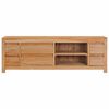 vidaXL TV Cabinet 115x30x40 cm Solid Teak Wood