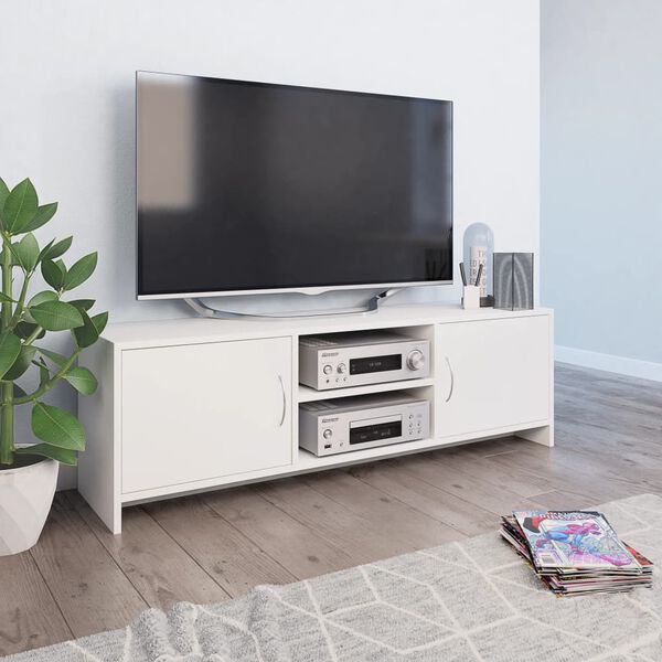 vidaXL TV Cabinet White 120x30x37.5 cm Engineered Wood