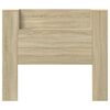 vidaXL Headboard Cabinet with LED Sonoma 120 x 16.5 x 103.5 cm