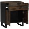vidaXL Bedside Cabinet Walnut 50 x 33 x 60 cm Solid Acacia wood