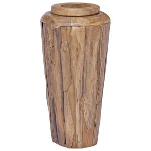 vidaXL Decoration Vase 40x80 cm Solid Teak Wood