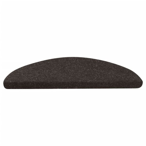 vidaXL Stair Mats Self-adhesive 10 pcs Black 65x22.5x3.5 cm