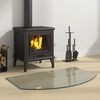 vidaXL Fireplace Glass Plate 80x50 cm