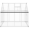 vidaXL Greenhouse with Base Frame Silver 224x169x195 cm Aluminium