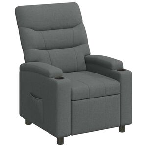 vidaXL Recliner Chair Dark Grey 75 x 95 x 103 cm Fabric
