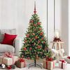 vidaXL Artificial Hinged Christmas Tree 150 LEDs Green 150 cm