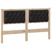 vidaXL Headboard Other Brown and black 150 cm Solid pine wood