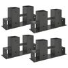 Firewood Stack Aid 4 pcs Anthracite 34 x 10 x 15 cm Steel
