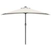 vidaXL Garden Parasol Sand 294 x 150 x 224 cm Polyester and Steel