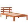 vidaXL Bed Frame without Mattress Wax Brown 90x200 cm Solid Wood Pine