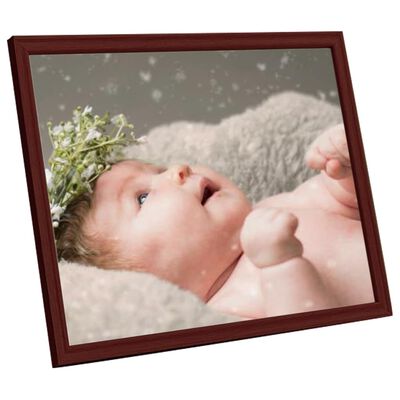 vidaXL Photo Frames Collage 3 pcs for Wall or Table Dark Red 28x35 cm