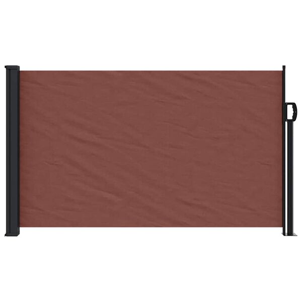 vidaXL Retractable Side Awning Brown 117x300 cm