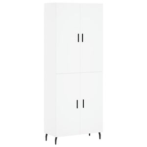 vidaXL Highboard White 69.5x34x180 cm Engineered Wood