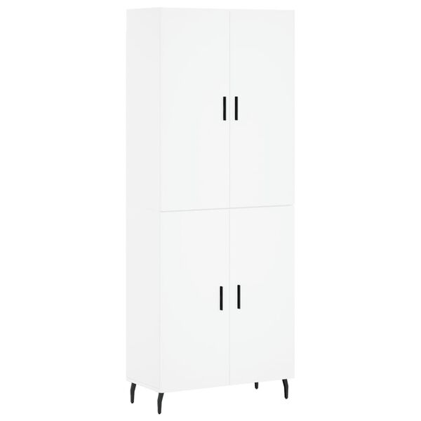 vidaXL Highboard White 69.5x34x180 cm Engineered Wood