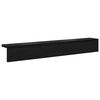vidaXL Wall-Mounted Coat Rack Black Oak 80 x 10.5 x 10.5 cm