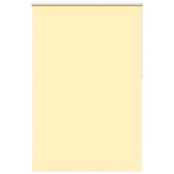 vidaXL Roller Blind Blackout Yellow 145x210 cm Fabric Width 141.6 cm Polyester