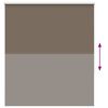 vidaXL Roller Blind Blackout Coffee 130x175 cm Fabric Width 126.6 cm Polyester
