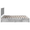 vidaXL Storage Bed Concrete Grey 180 x 200 cm Engineered Wood