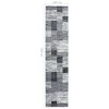 vidaXL Runner Rug BCF Grey 100x500 cm