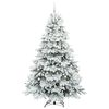 vidaXL Artificial Christmas Tree with 300 LEDs Green 240 cm PE and PVC