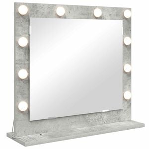 vidaXL Vanity Mirror Rectangular Concrete Grey 60 x 55 x 18 cm
