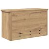 vidaXL Wall-Mounted Coat Rack with Shelf Artisan Oak 50 x 20 x 30 cm