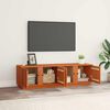 vidaXL TV Cabinet Wax Brown 140 x 40 x 40 cm Solid Pine Wood