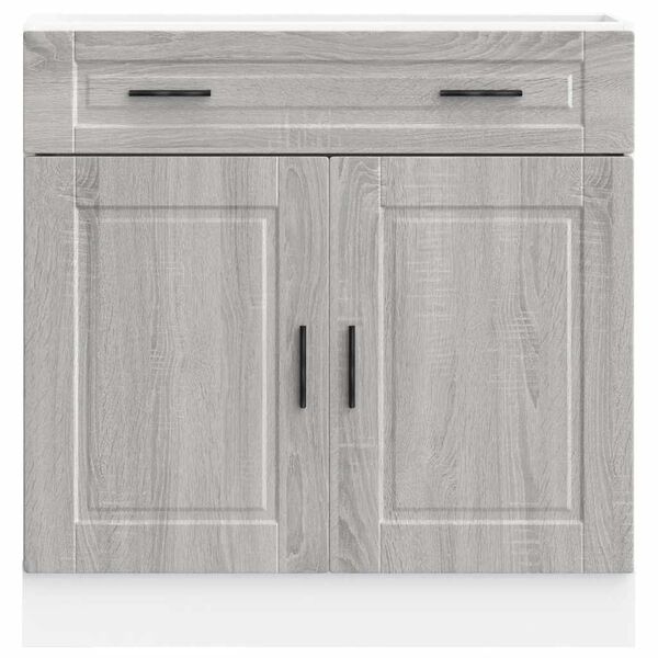 vidaXL Kitchen Base Cabinet&nbsp;Porto Grey Sonoma Engineered Wood