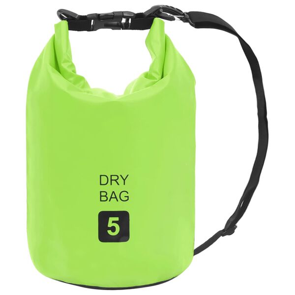 vidaXL Dry Bag Green 5 L PVC