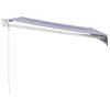vidaXL Manual Retractable Awning Burgundy 350x250 cm