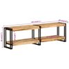 vidaXL TV Cabinet 140x30x40 cm Solid Wood Mango