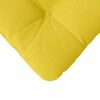 vidaXL Seat Cushions 4 pcs Light Yellow 40 x 40 x 12 cm Fabric