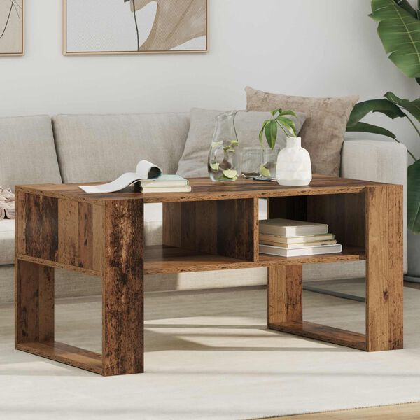 vidaXL Coffee Table Old Wood 92 x 53 x 45 cm Engineered Wood