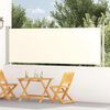 vidaXL Patio Retractable Side Awning 117x600 cm Cream