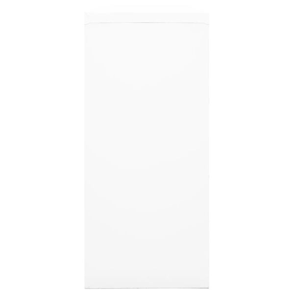 vidaXL Sliding Door Cabinet White 90x40x90 cm Steel