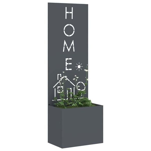 vidaXL Garden Privacy Screen Anthracite 50 x 140 cm Cold-rolled steel