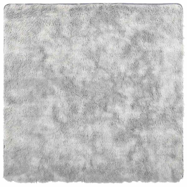 vidaXL Shaggy Rug High Pile NAVARRA Silver Grey 120x120 cm Polyester